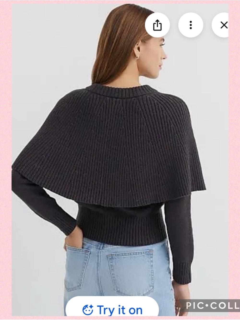 💖LOFT Ribbed Cape Sweater 💖 - Picture 15 of 15